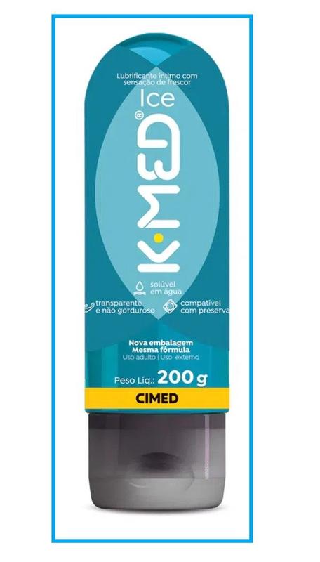 Kit 2x Gel Lubrificante Íntimo Ice + Hot 200g K-Med - Cimed